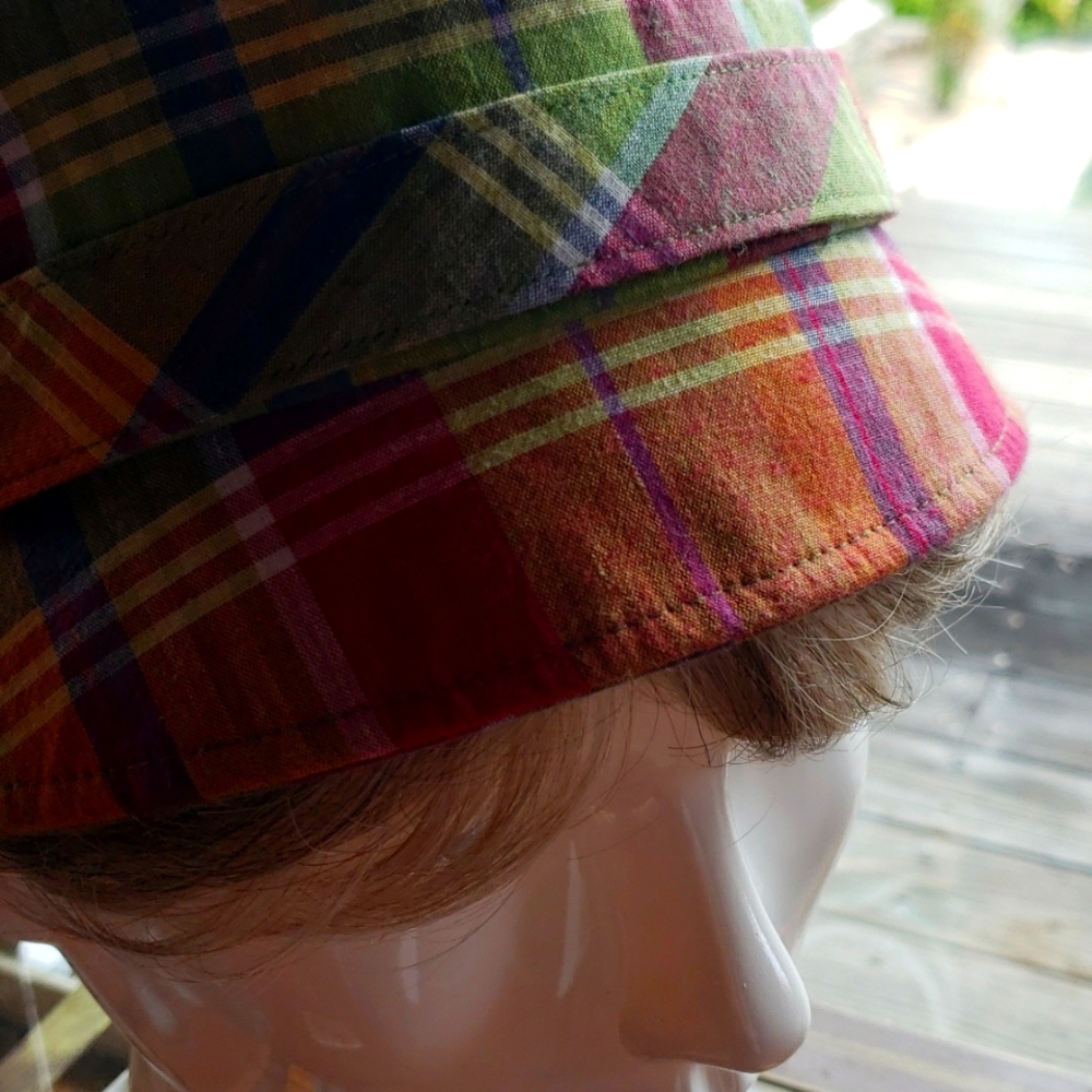 Host Pick 🎉🎉🎉 SAN DIEGO HAT COMPANY Plaid/Reversible Cloche Hat NWOT - Picture 4 of 14